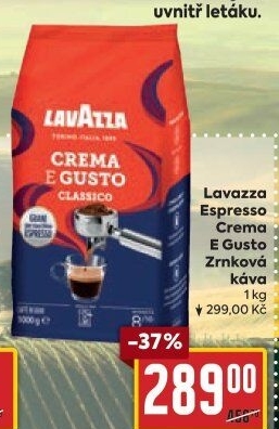 Zrnková káva Crema e Gusto Espresso Lavazza