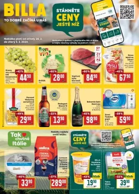 akční leták BILLA 28.2.2024-5.3.2024
