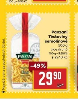 Panzani Těstoviny semolinové