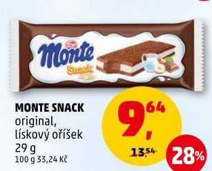 Dezert mléčný Monte Snack Zott
