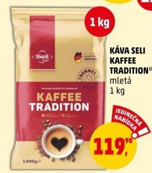 Káva mletá tradiční Kaffe Seli
