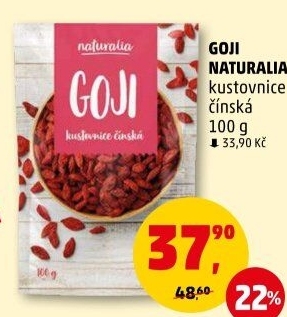 Kustovnice čínská - Goji sušené Naturalia