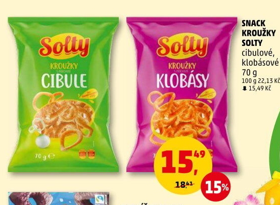 Snack Kroužky Solty