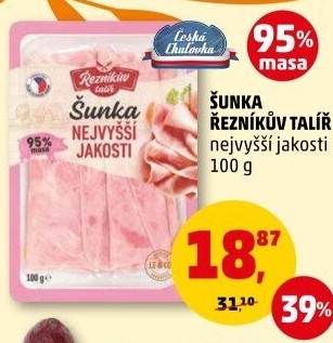 Šunka nejvyšší jakosti Řezníkův talíř