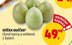 Svíčka dekorační velikonoční