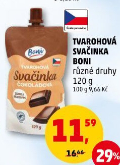 Tvarohová kapsička Svačinka Boni