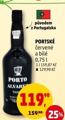 Víno portské Alvarez
