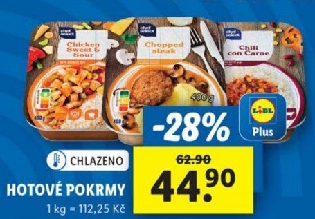 Hotová jídla Chef Select - Lidl akcniletaky.com
