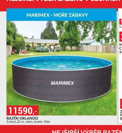 BAZÉN ORLANDO 3,66x1,22 m, ratan, bazén, fólie