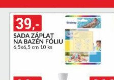 SADA ZÁPLAT NA BAZÉN FÓLIU 6,5x6,5 cm 10 ks