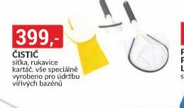 ČISTIČ síťka, rukavice kartáč, vše speciálně vyrobeno pro údržbu vířivých bazénů