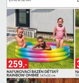NAFUKOVACÍ BAZÉN DĚTSKÝ RAINBOW OMBRE 147x33 cm