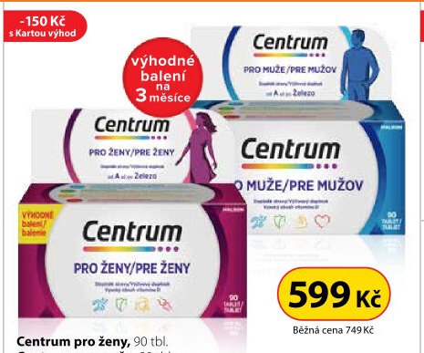 Centrum pro ženy / pro muže 90 tbl.