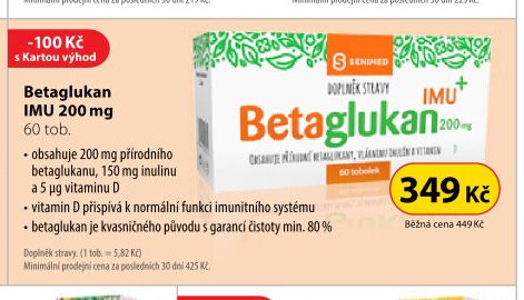 Betaglukan IMU 200 mg 60 tob.
