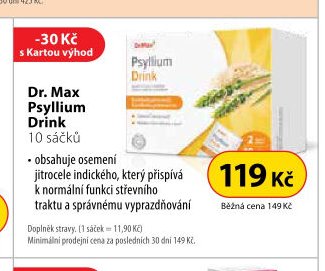 Dr. Max Psyllium Drink 10 sáčků