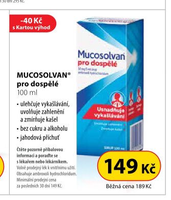 MUCOSOLVAN pro dospělé 100 ml