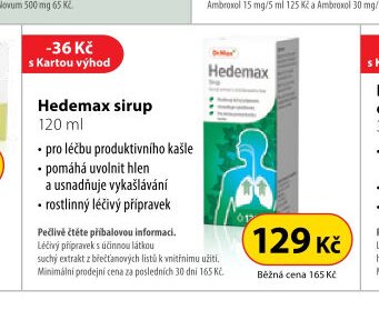 Hedemax sirup 120 ml