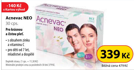 Doplněk stravy kapsle Acnevac NEO