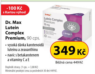 Doplněk stravy Lutein Complex Premium Dr.Max