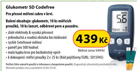Glukometr SD Codefree