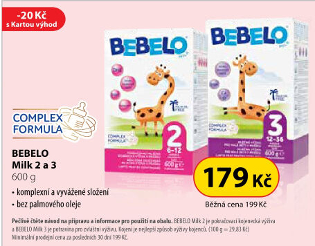 Kojenecká výživa Bebelo