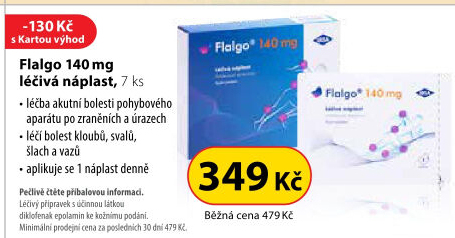 Náplast proti bolesti a zánětům Flalgo