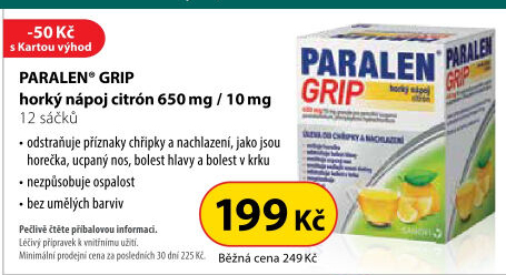 Nápoj horký Paralen Grip