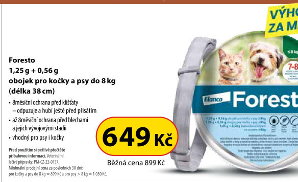Obojek antiparazitní Foresto