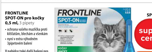 Pipety antiparazitní pro psy Spot On Frontline