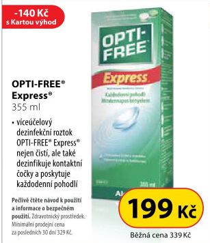 Roztok na kontaktní čočky Opti-Free Express