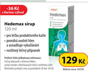 Sirup proti kašli Hedemax Dr.Max