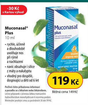 Sprej nosní Muconasal Plus