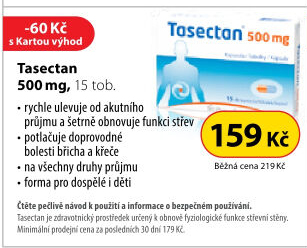Tobolky proti průjmu Tasectan