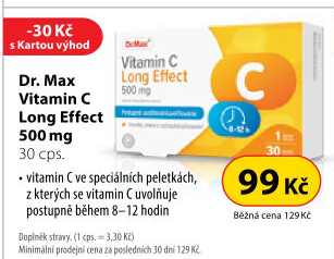 Vitamín C long effect Dr.Max