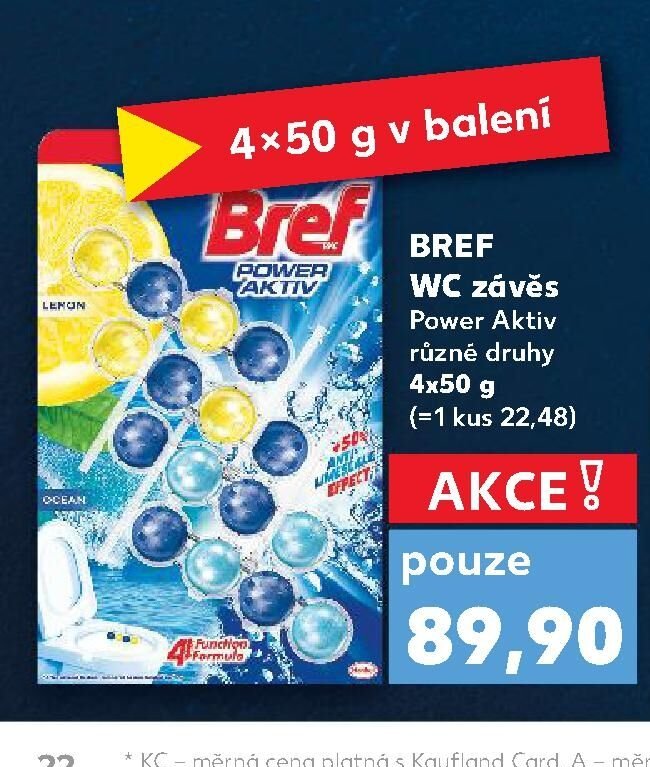 Bref WC závěs Power Aktiv