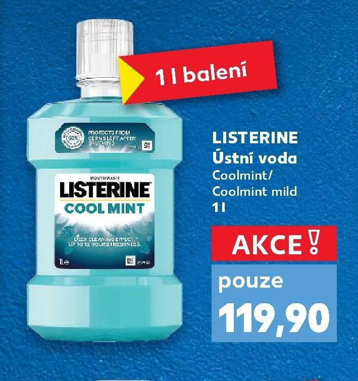 LISTERINE Ústní voda Coolmint/Coolmint mild 1l