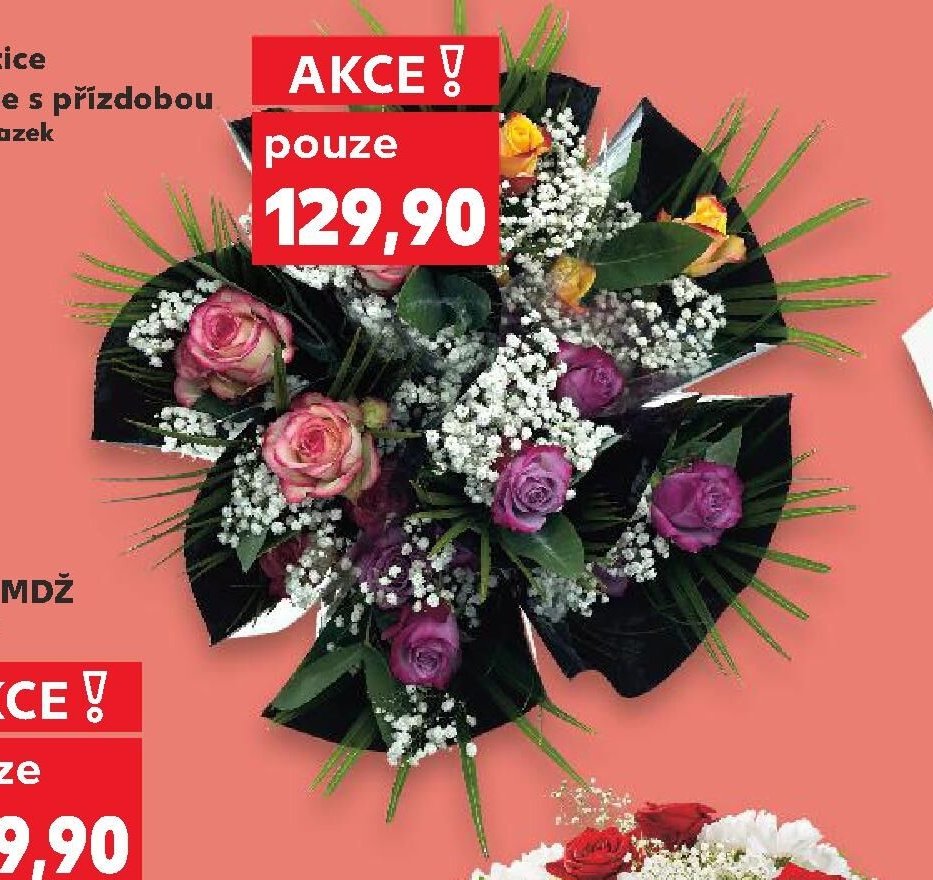 Kytice růže s přízdobou