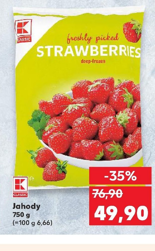 CLASSIC Jahody 750 g