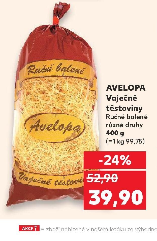 AVELOPA Vaječné těstoviny 400 g