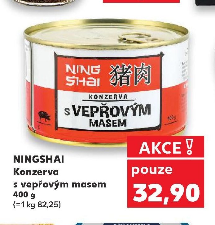 NINGSHAI Konzerva s vepřovým masem