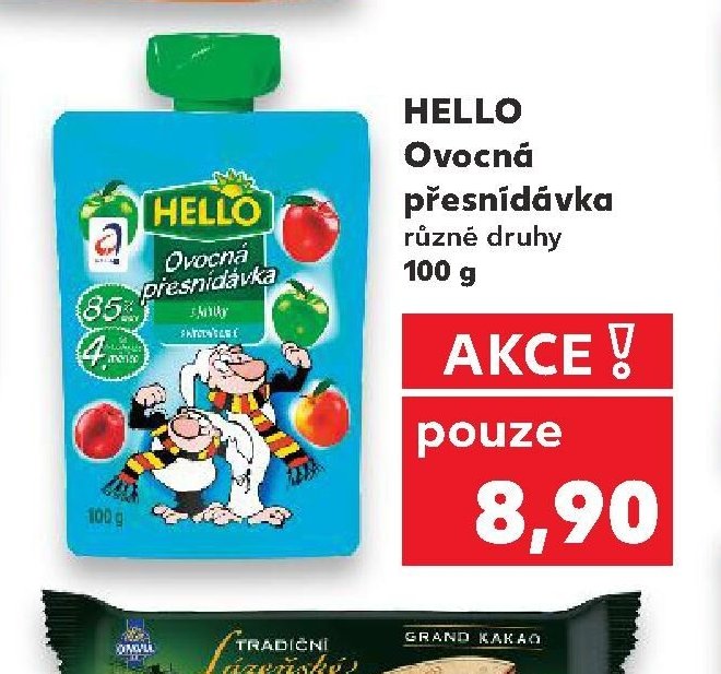 HELLO Ovocná přesnídávka různé druhy