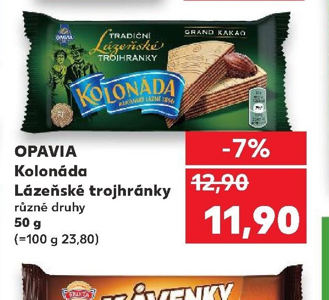 OPAVIA Kolonáda Lázeňské trojhránky různé druhy