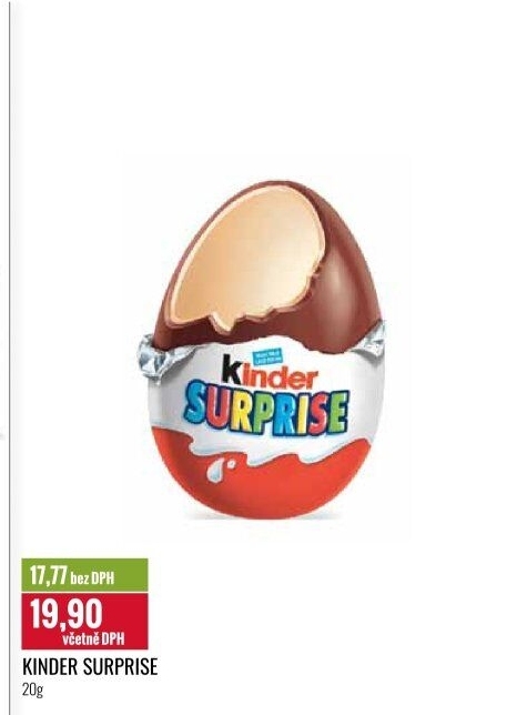 Čokoládové vajíčko s překvapením Kinder Surprise