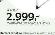 Zahradní skládací lehátko