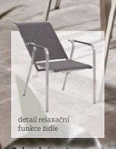 Zahradní relaxační židle (detail)