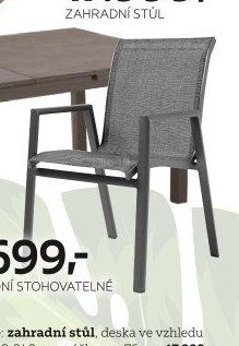 Zahradní stohovatelné křeslo