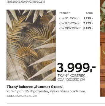 Tkaný koberec „Summer Green“