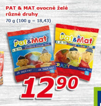 Bonbony želé ovocné Pat a Mat
