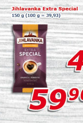 Mletá káva extra speciál Jihlavanka