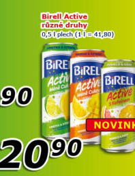 Nealkoholické pivo ochucené Active Birell